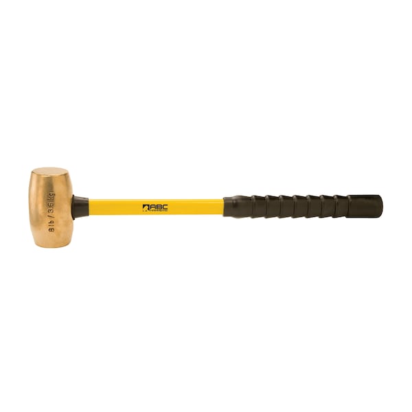 8 lb. Brass Hammer with 24" Fiberglass Handle